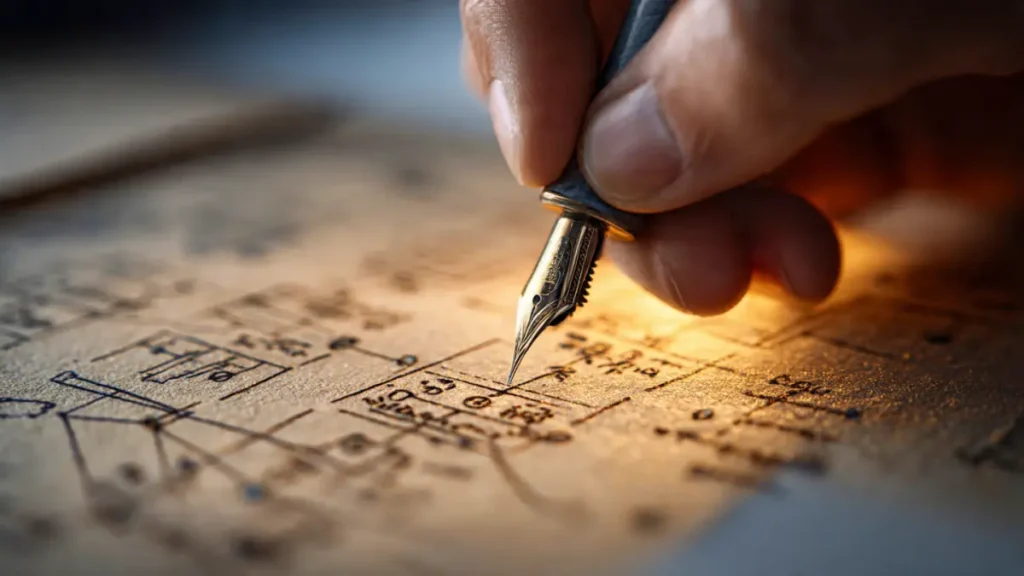 Como estruturar um blog literário: o 1º passo dos autores independentes - Desenhando com caneta tinteiro